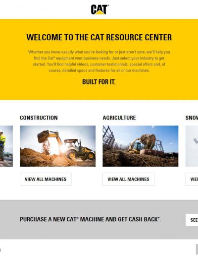 Cat Resource Center New Homepage